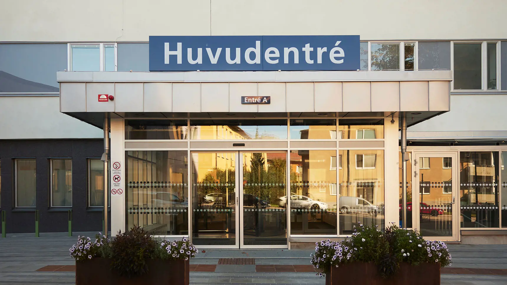 Entrén på ett sjukhus