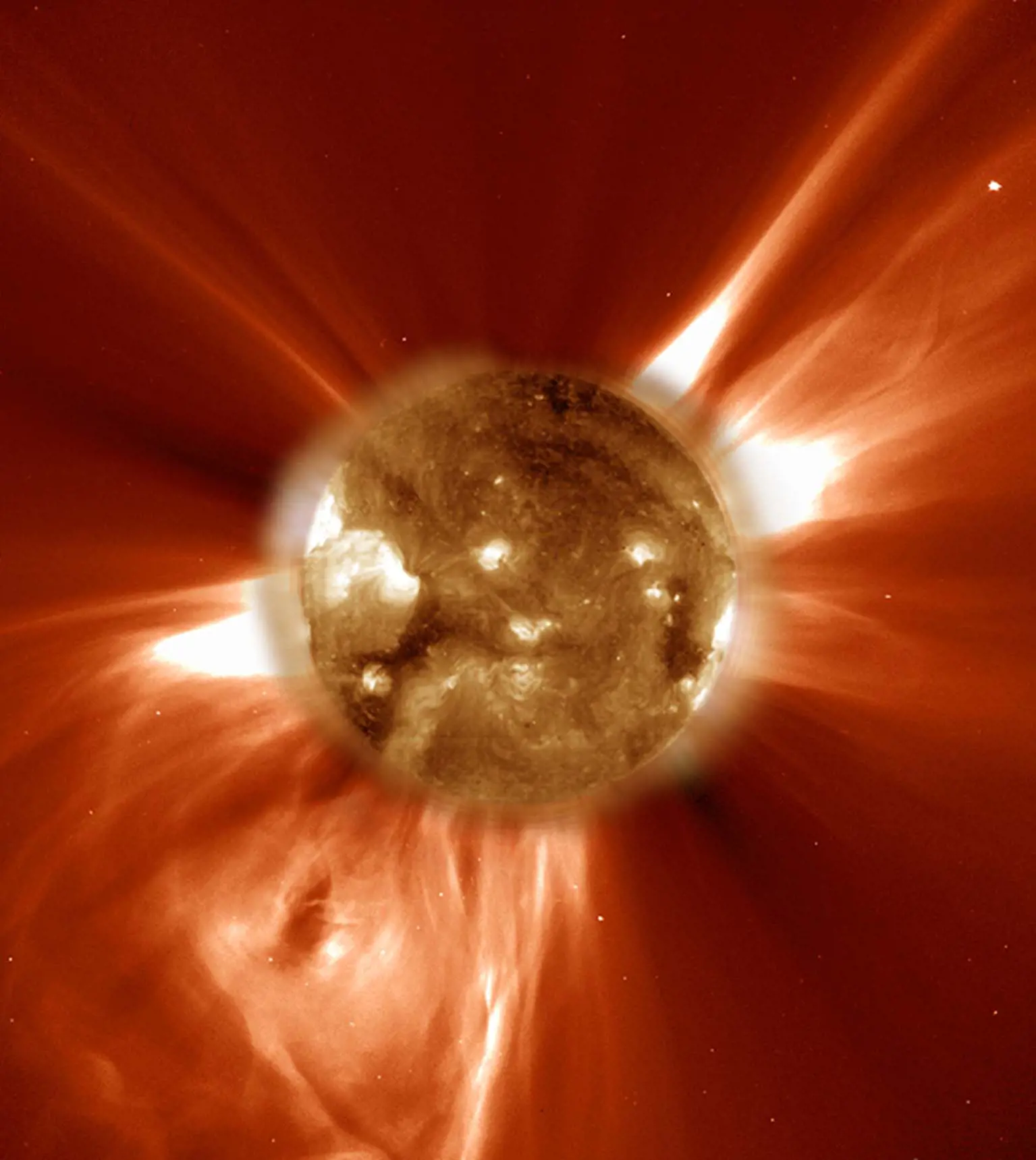 Close-up of the Sun.